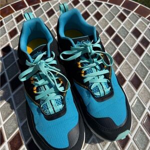 Columbia women’s Teal and Black Trail Sneakers